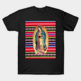 Our Lady of Guadalupe Virgen Maria Zarape Virgin Mary Catholic 113 T-Shirt